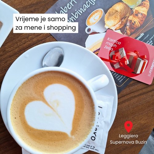 Posveti dan sebi i uživaj u najdražoj kombinaciji.

#supernovahrvatska #shopping #leggiero #zagreb #influencer #caffe...